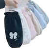Widened Down Jacket Sleeve Covers for Women: Autumn/Winter Anti-Stain Arm Sleeves, Ideal for Office and Student Use.
