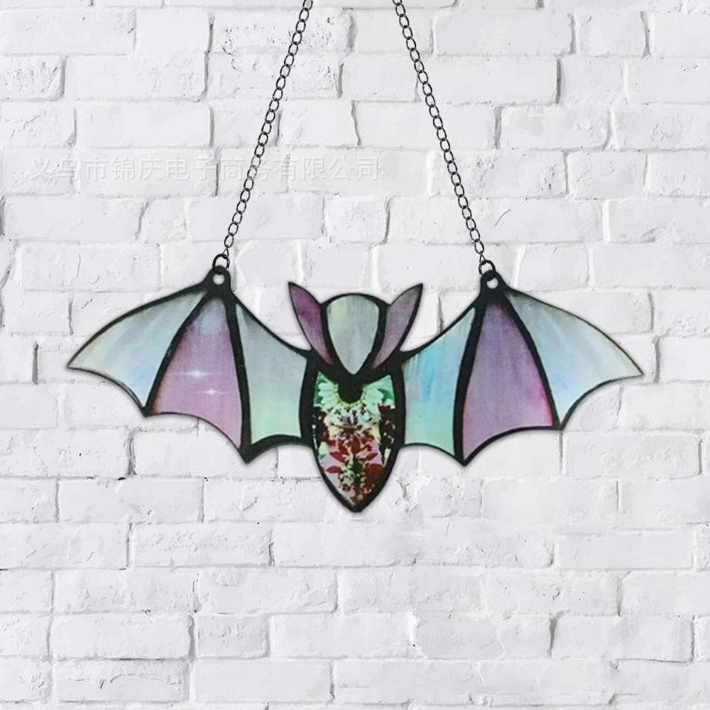 Wall Art Halloween Acrylic Bat Bat Shaped Wall Hanging Bat 6-style Halloween Bat Pendant Bar