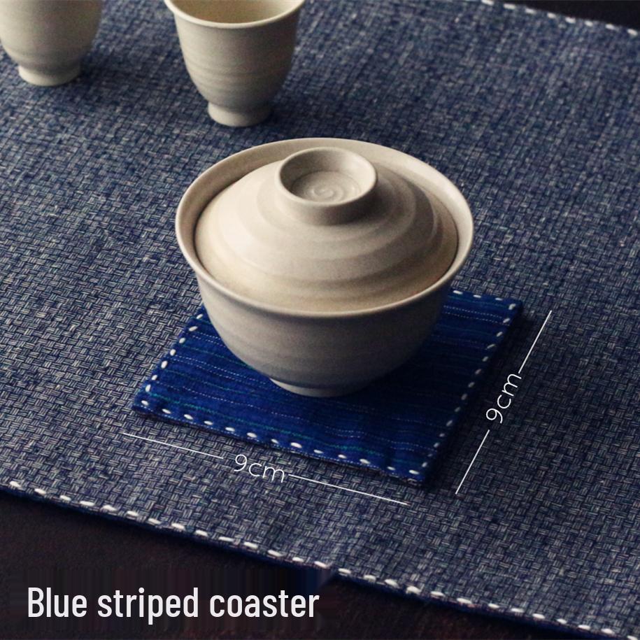 Handmade Vintage Coarse Cloth Tea Mat - Chinese Zen Style