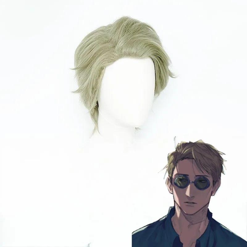 Costum Cosplay Nanami Kento Anime Cosplay Jujutsu Kaisen Costum bărbați Cămașă Pantaloni Curea Cravată Perucă de petrecere