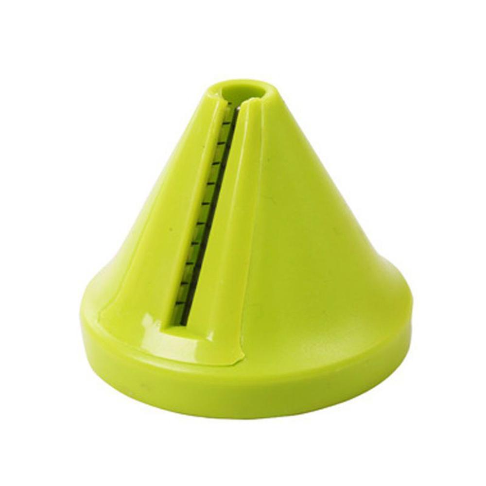 

1 шт. Кухонная многофункциональная вращающаяся терка для огурцов, коническая спиральная вращающаяся овощерезка зелёный