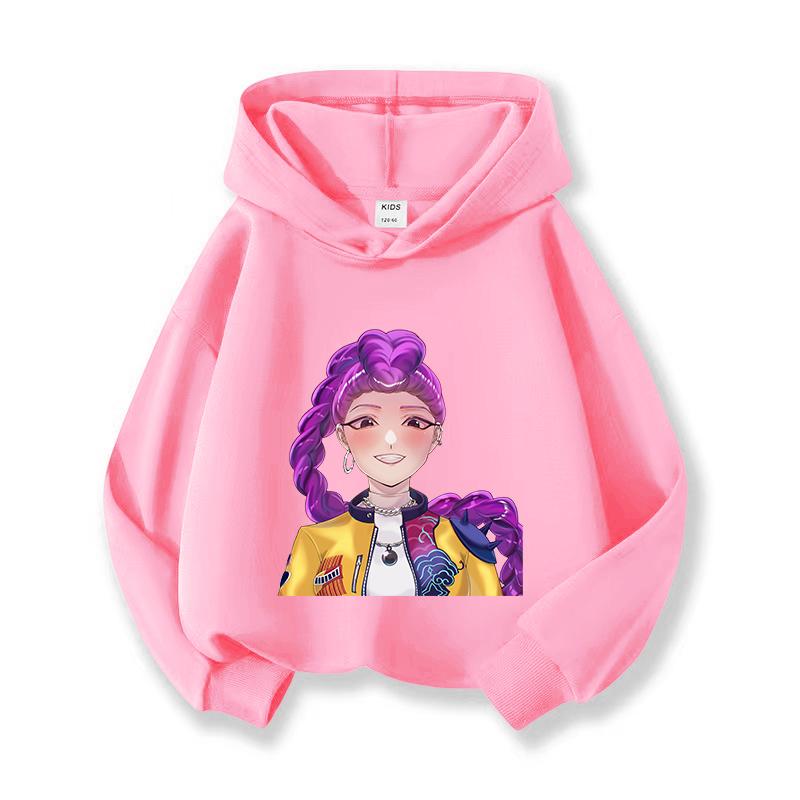 Fall and Winter Kpop Demon Hunter Children's Harajuku Sweatshirt Cute Kpop Demon Hunter Tiger Top Harajuku Boys and Girls