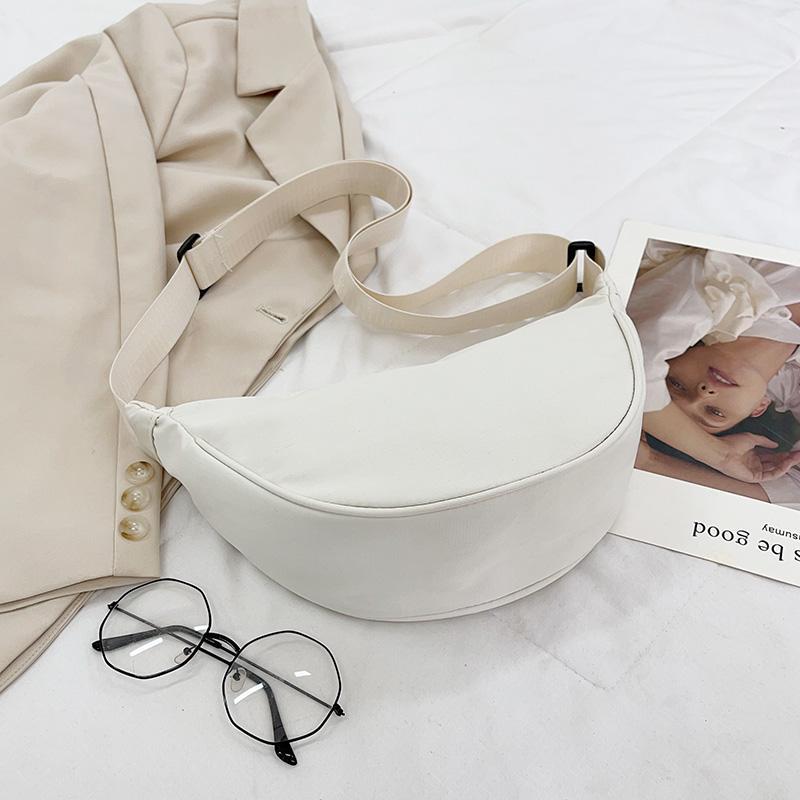 Korean Version Bag Solid Color Women's Casual Versatile Bag Commuter Crossbody Bag Dumpling Bag Shoulder Bag