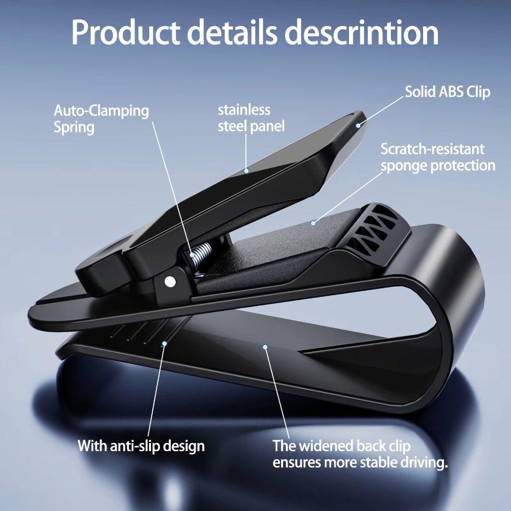 Stable Car Sunglasses Clip Shock-proof Card Ticket Holder Portable Car Sunglasses Holder Sun Visor