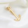 Electroplating Gold Silver Gun Black Boat Anchor Tie Clip Fun Metal Men's