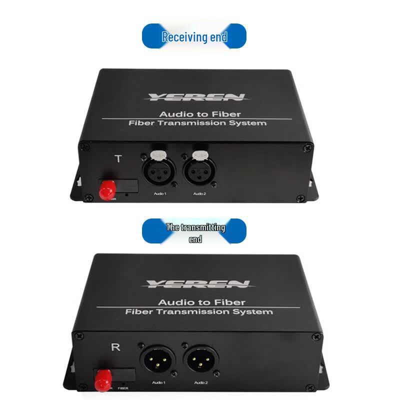 Yeren Broadcast Grade Balanced Audio XLR Fiber Optic Transceiver