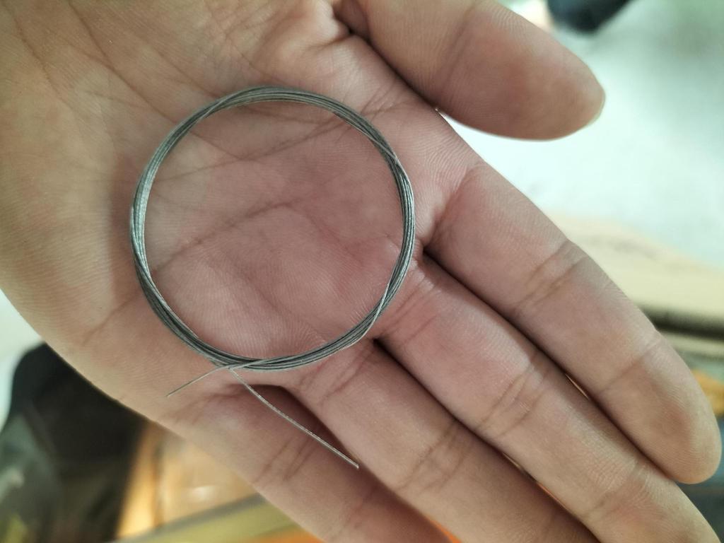 0.3mm Silver Gray Steel Wire Lead for Beading Buddha and Bodhi Beads, Customizable Lengths 10cm-20cm