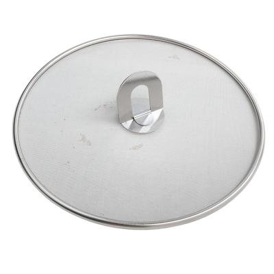 3 Sizes Kitchen Mesh Stainless Steel Practical Splash Guard Anti Grease Frying Pan From Hot Oil 25/29/33cm Sale