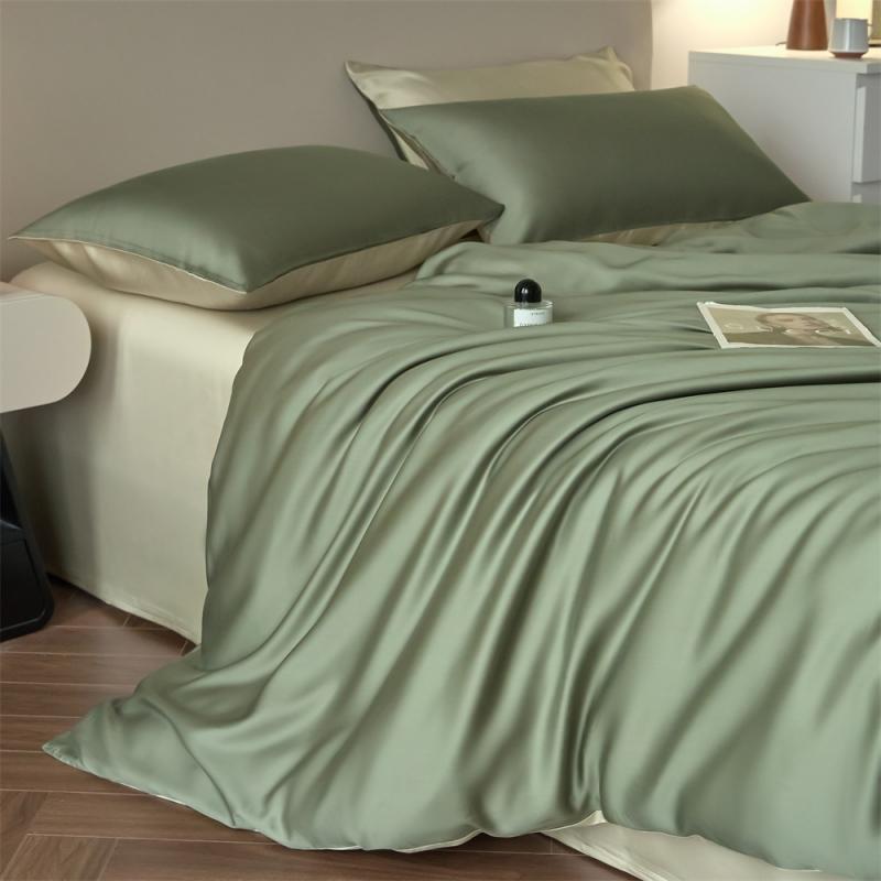 Svetanya 100s Lyocell Silkly Bedding Sets Summer Bed Linens Ru Europe Queen King Single Size Pillowcase Sheet Duvet Cover