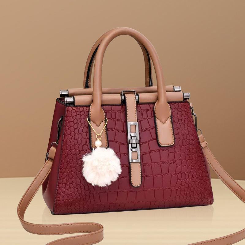 New Women's Handheld Bags Shoulder Bags European American Retro Crocodile Pattern Fashion Trend Leisure Versatile Crossbody Bags
