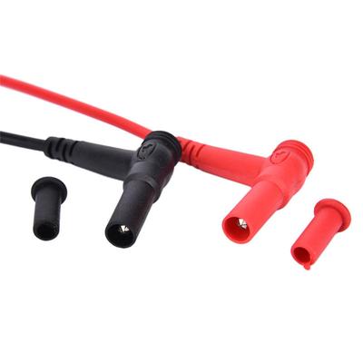 2pcs 20A 1000V Large Special Gold-plated Copper Needle Tip Universal Digital Multimeter Test Lead Probe Wire Pen Cable