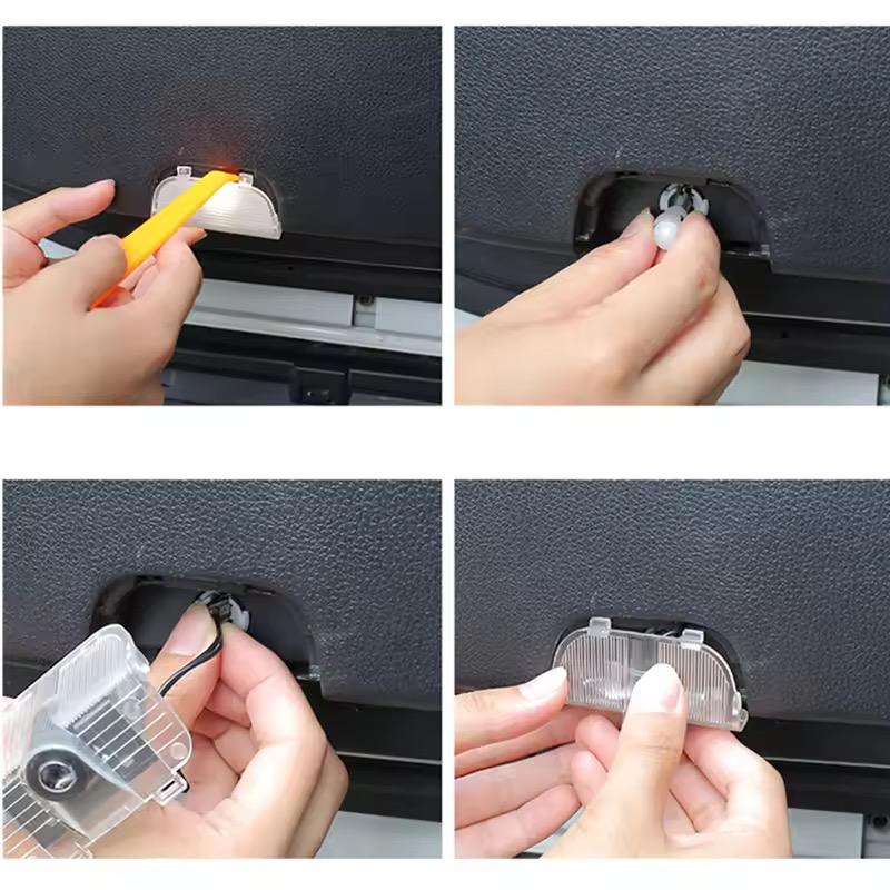 2PCS LED Car Interior Door Logo Projector Welcome Ghost Shadow Light Accessories For Honda New Accord 2014 2015 2016-2024