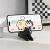 Stretching Cat Figurine, Calico Cat Phone Stand, Desktop Decoration, Creative and Practical for Lazy Binge-Watching
