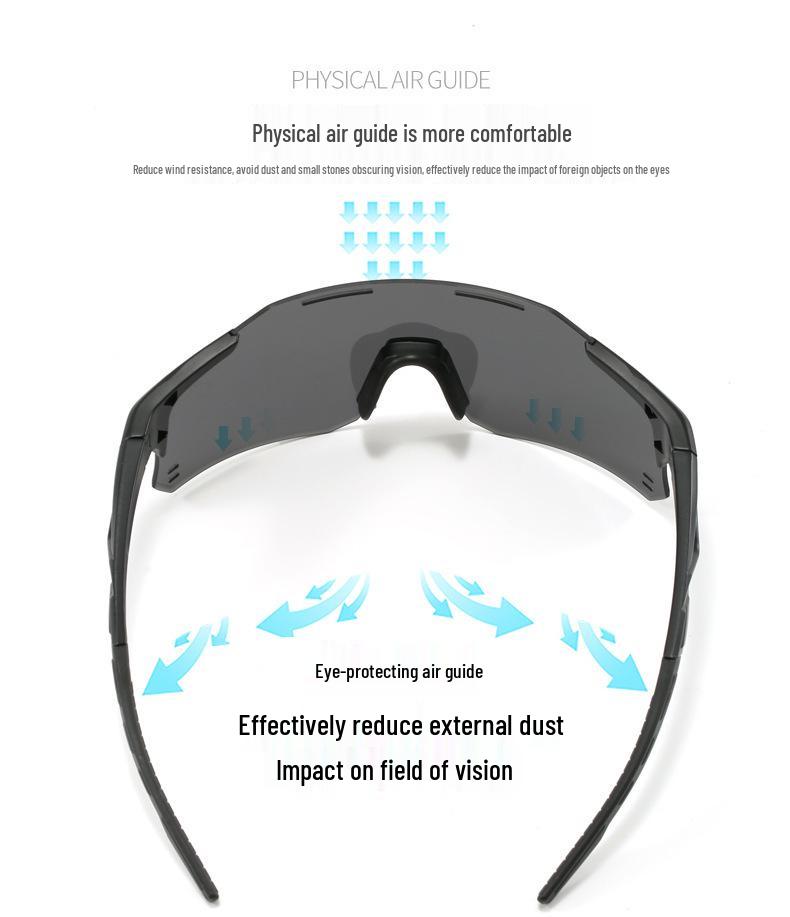 Photochromic Windproof Cycling Glasses for Men & Women - Ideal for Day/Night, Outdoor Sports, Mountaineering, Running, Driving