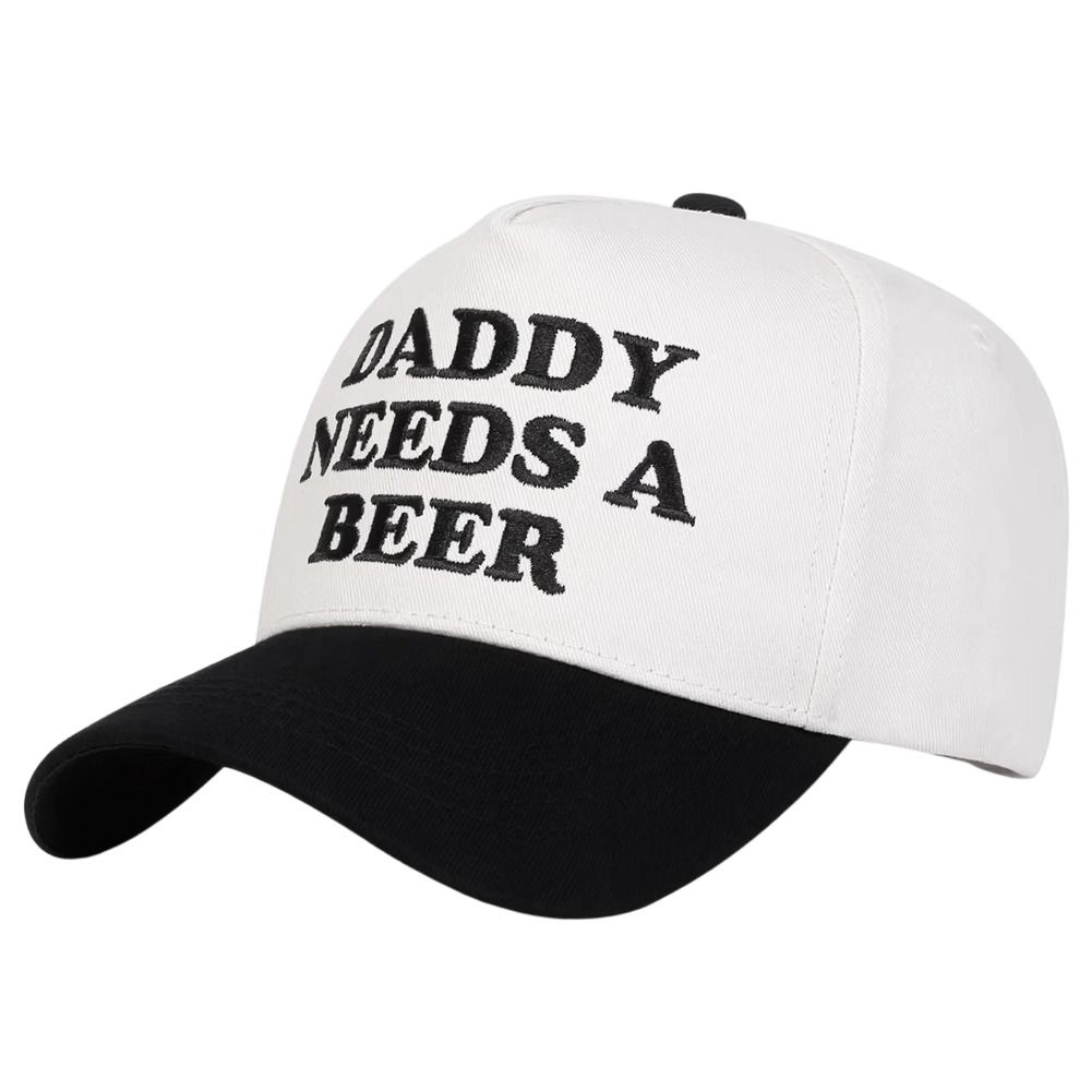 DADDY NEEDS A BEER Baseball Cap Letter Embroidery Visor Fashion Snapback Hat Outdoor