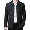2024 Spring/Autumn High-Quality Lapel Jacket for Middle-Aged and Elderly Men - Fashionable Business Casual Outerwear