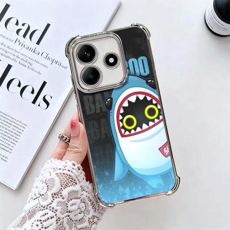 

Zenless Zone Zero ZZZ Bangboo Soft Phone Case For Xiaomi Redmi Note 14 15 Pro Plus 13 12 11S 11T 5G 10 9S 9 Plating Anti-Fall Fu Redmi Note 14 Pro 4G
