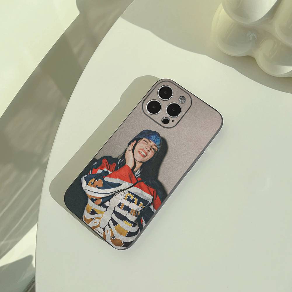 

Gen Z talented singer-Billie E-Eilish Phone Case For iPhone 17,16,15,14,13,12,11 Pro Max,16/15/14Plus,XS Soft Black Cover iPhone17air