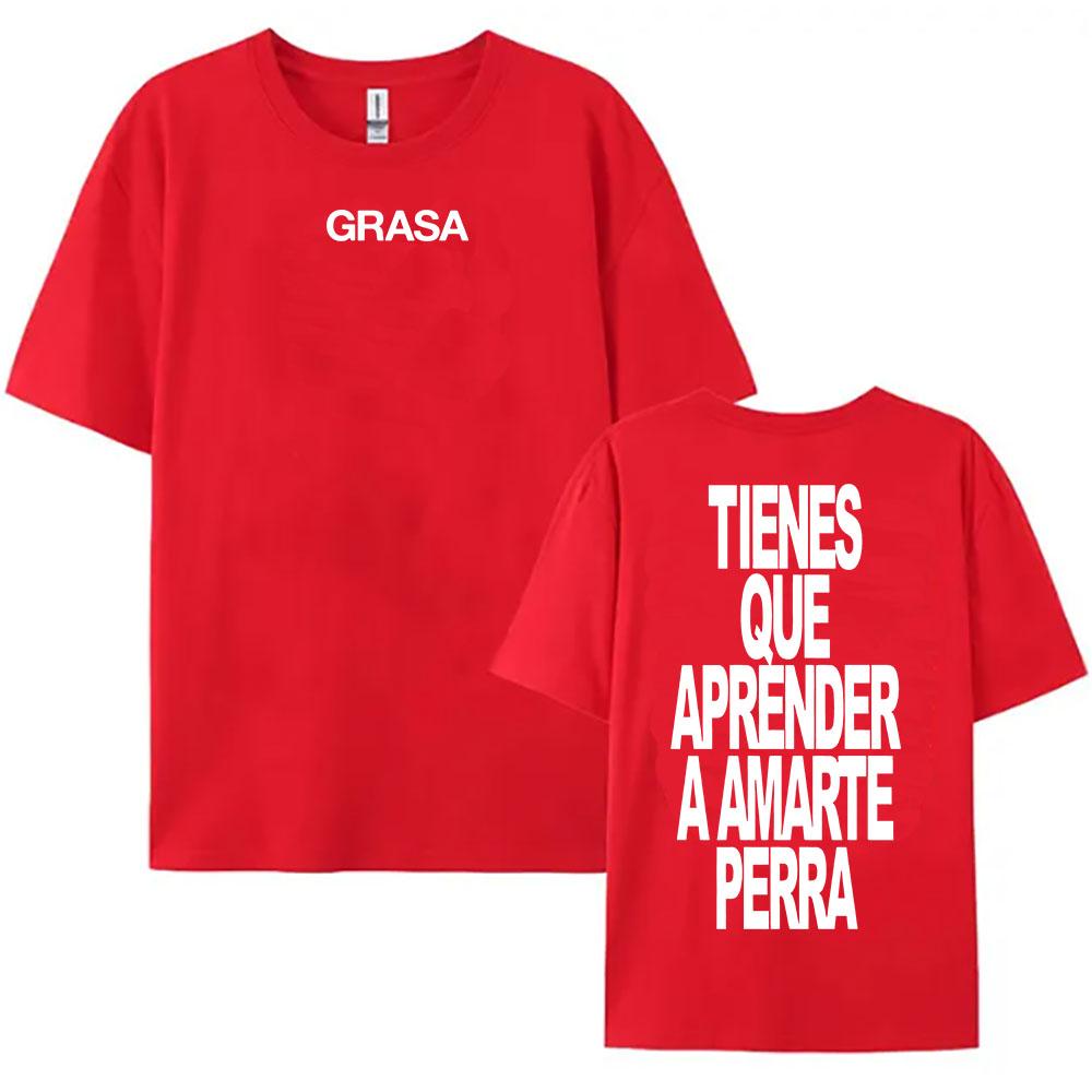 TIENES QUE APRENDER A AMARTE Tshirts SI TE DUELE CURITA Print T-shirt Nathy Peluso Singer Graphic T Shirt Cotton Tees