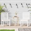VidaXL Garden Chairs 2 Pcs White 40.5x48x91.5cm Solid Pine Wood 824026