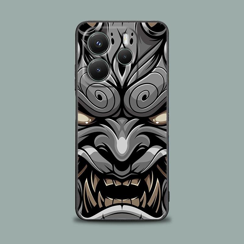 Phone Case for Xiaomi Redmi 15C 14C 12C 13C 4G Redmi Note 15 14 13 12 11 10 Pro Plus 12S Silicone Soft Cover Oni Mask Art Dragon