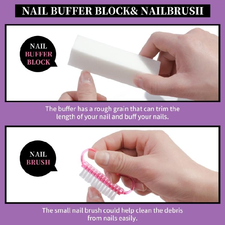 Essentielle 9-teilige Nagelfeilen- und Buffer-Nagelhautschieber-Kollektion für umfassende Maniküre- und Pediküre-Bedürfnisse