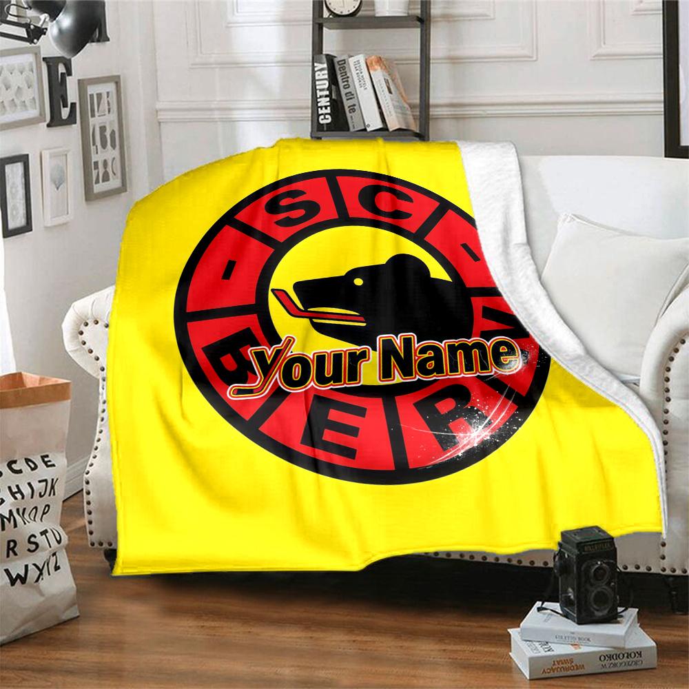 1PC Sc Bern Custom Name Patterned Flannel Blanket Suitable For All Seasons For Home Decor Warmth And Comfort Gifts Holiday Present