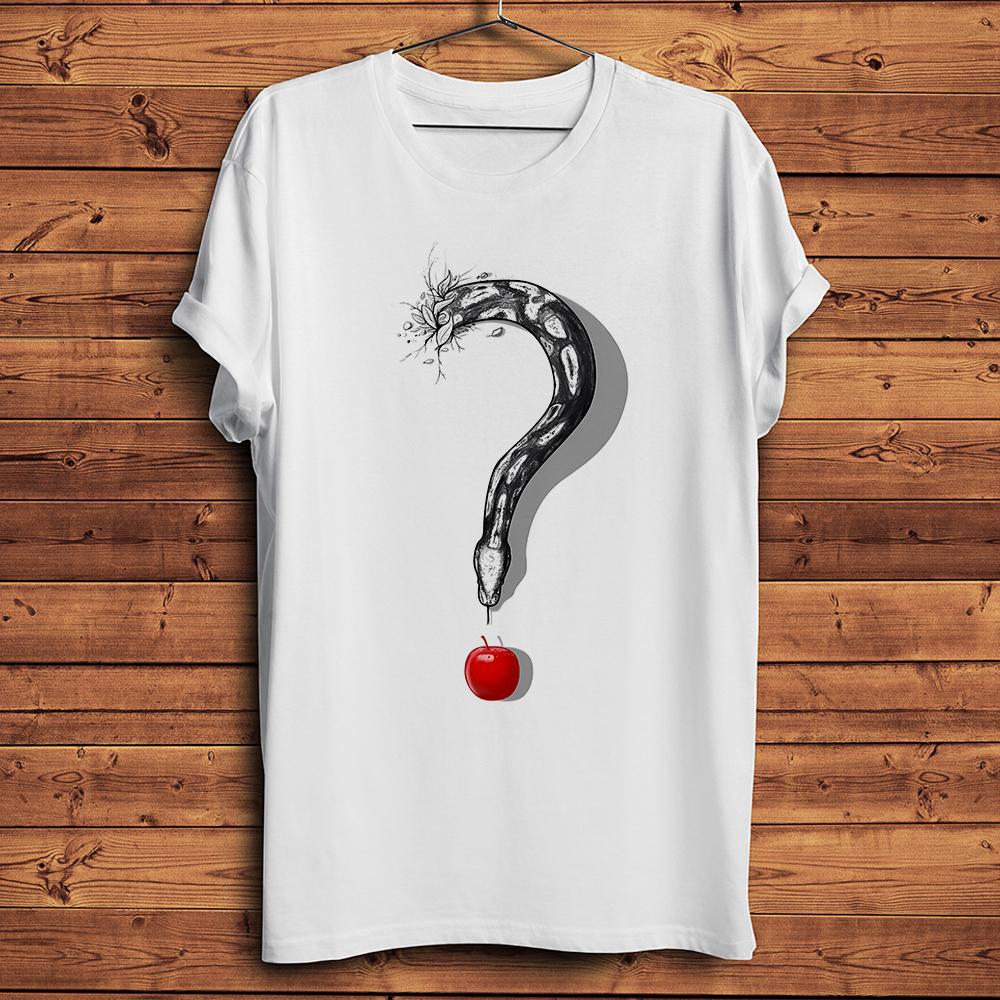 

Question Mark Curious SnakeFunny 3d Vision TShirtShort Sleeve Oneck Casual TShirtUnisex TeeNocracking Breathable Print S