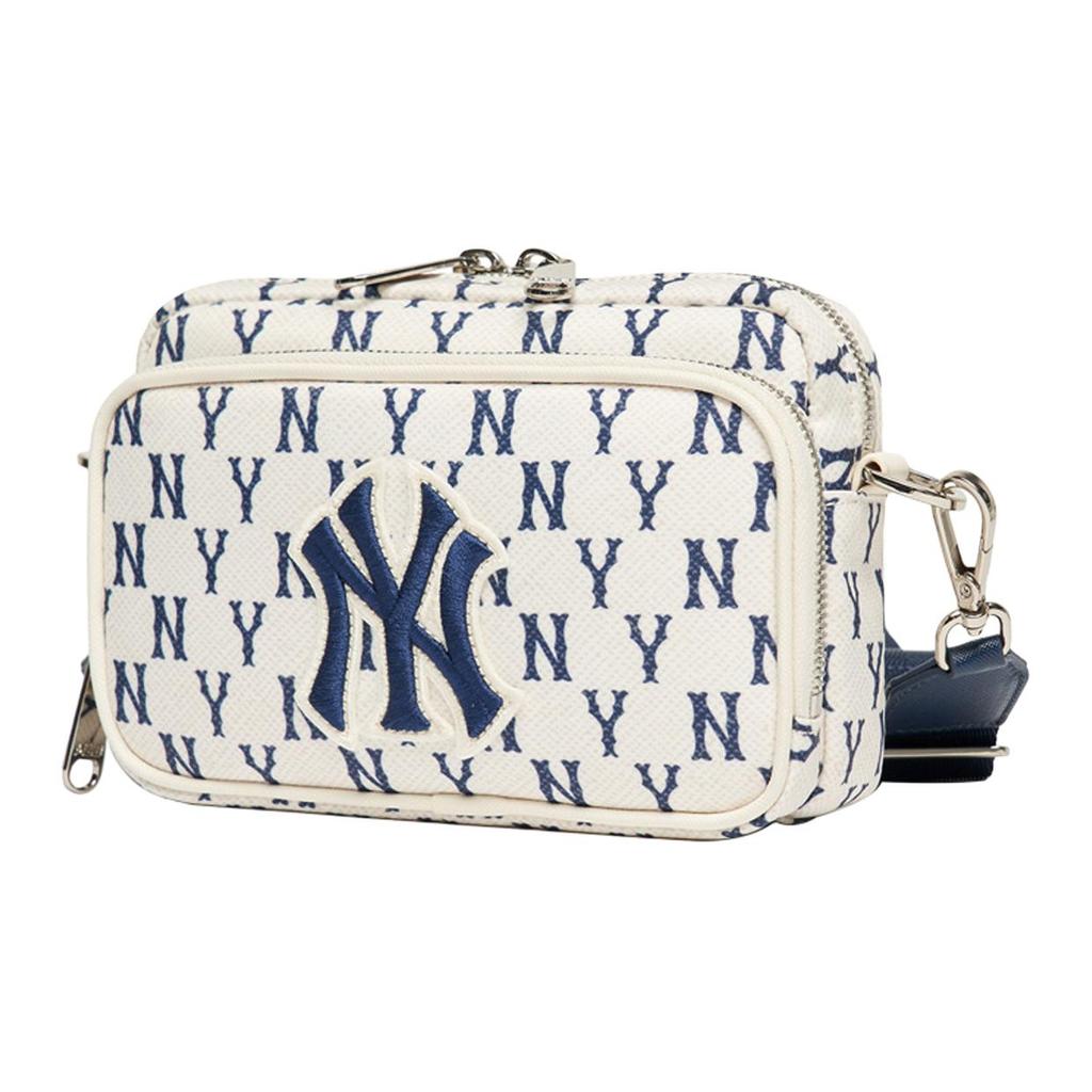 New MLB Mini NY Yankees Monogram Crossbody Bag Cream 3ACRS012N-50CRS