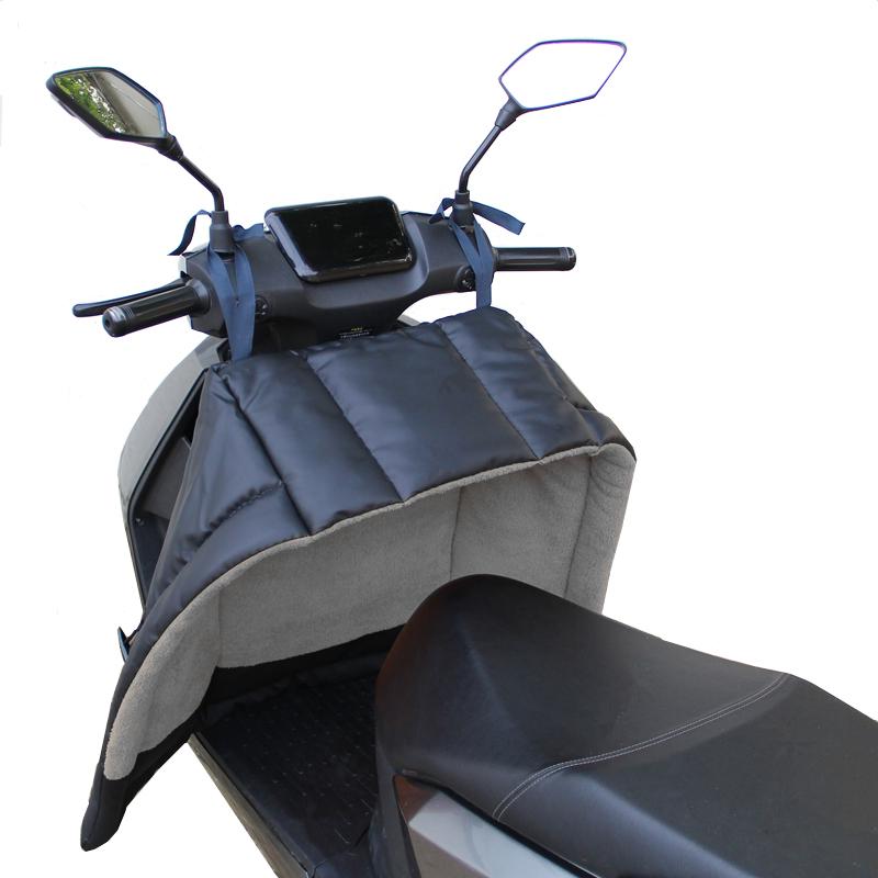 Windproof Plush Winter Cover for Electric Scooters & Motorcycles - Universal, All-Season, Two-Piece