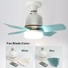 LED Light Bulbs Ceiling Fan With Light E27 Socket Remote Control Dimmable Wireless Fans Lighting For Bedroom Garage Kitchen
