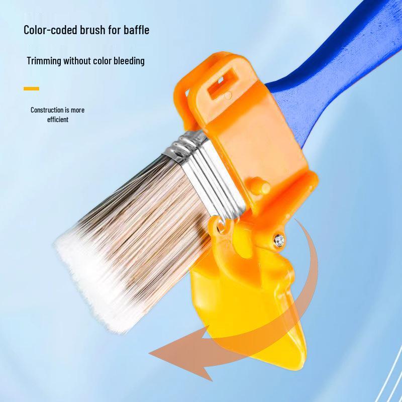 Paint Color Separation Corner Trim Brush - Red/Blue, Small Size for Household Cleaning