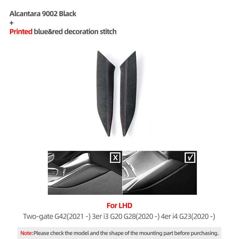 For BMW G20 G23 G28 G42 I3 I4 3 4 Ser Made of Alcantara Gear Shifter Panel Cover Trim M Performance Sticker Interior Accessory