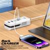 66W Fast PD Charger 4 Ports USB Phone Charger Multifunctional Desktop Charging Extension Station Power Adapter EU US Plug