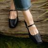 Fashion Square Toe Mid Heels Women Shoes Elegant Marie Janes Chunky Shoes 2024 Trend Cozy Autumn Party Dress Pumps Zapatos Mujer