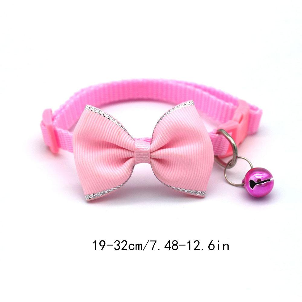 Pet Bowknot Collar with Bell Cute Cat Collar, Soft Comfortable Material, Adorable Pet Accessory for Cats, Pet Grooming Supplies