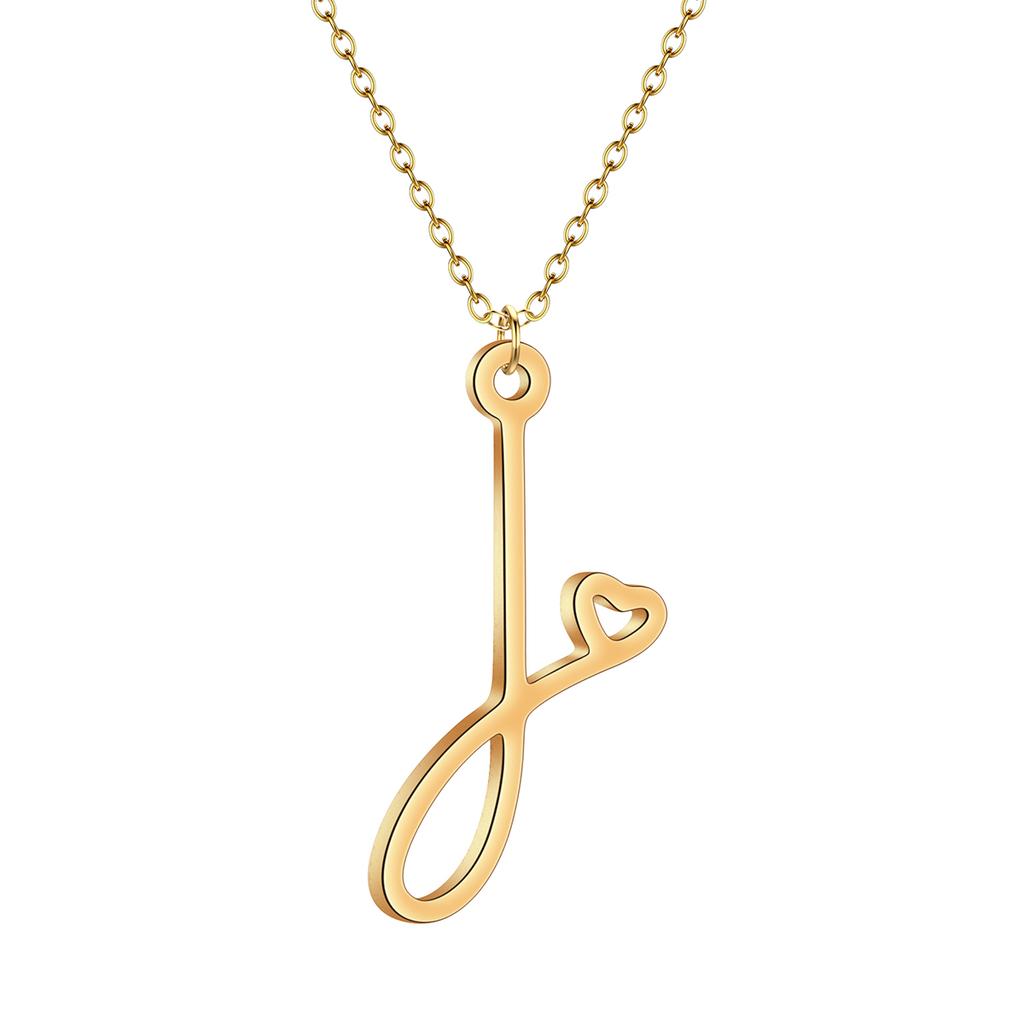 Kinitial Dainty Initial Letter Necklaces For Women Minimalist Stainless Steel Initial Necklace Femme Wedding Jewelry Gift