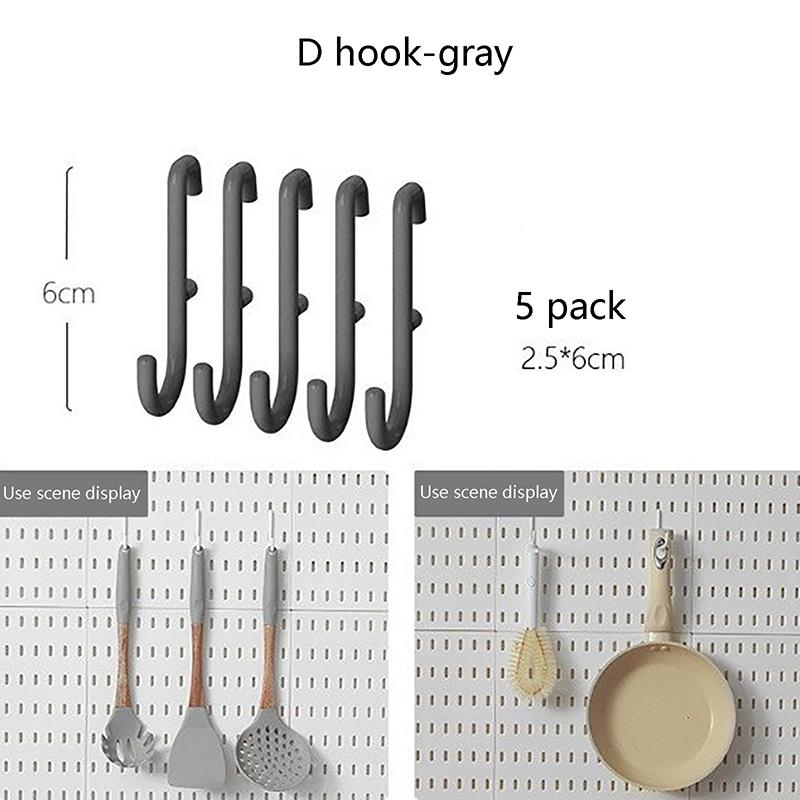 Pegboard Wall Accessories Wall Organizer Mounting Display Diy Pegboard Kit Tool Storage Panel Board Rack Bathroom Kitchen