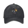 BMX Rider Embroidered Washed Canvas Baseball Cap Urban Street Style Adjustable Fit Classic Dad Hat for Unisex and Women