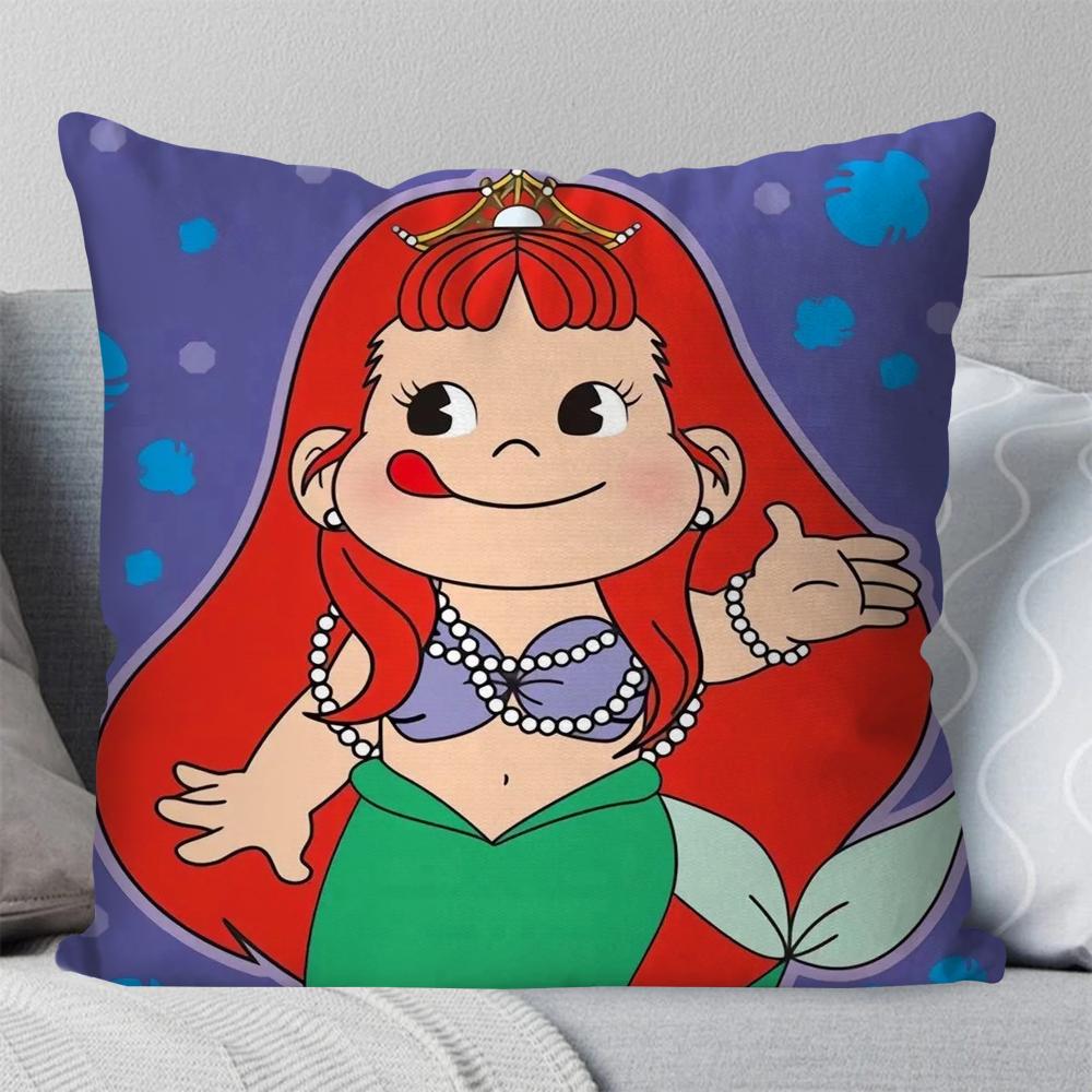 Classic Mascot P-Peko Animation Pillow Case Square Pillow Bedroom Sofa Leisure Comfort Cushion Living Room Home Decoration 40X40