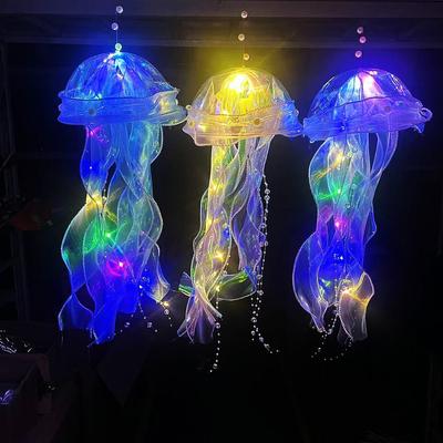 1-5PCS Jellyfish Night Light Lamp Jellyfish RGB LED Lamp Bedroom Jellyfish Atmosphere Light Jellyfish Hanging Ceiling Lantern