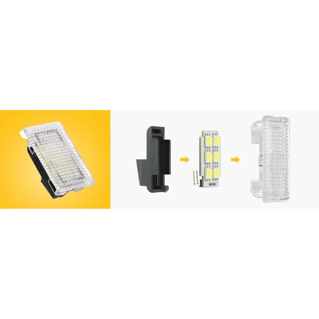 For Tesla Model 3 Y S X Ultra-bright Interior LED Lighting Bulbs Kit Accessories Fit Trunk, Frunk, Door Puddle, Foot-Well Lights
