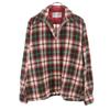 WESTERN GENTLEMAN 70s Wool Blend Flannel Vintage Check Pattern Long Sleeve Skipper Shirt Men's Used