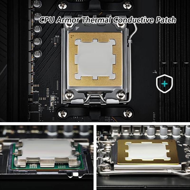 Optimized AM5 CPU Cooling Metal Pad With Efficient Heat Transfer Technology For PC Builders And Gamers