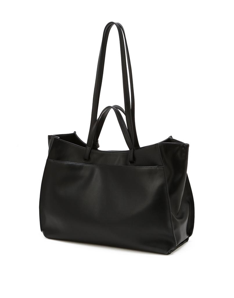 Jillstuart Acc [Aube] Leather Orb Decoration Shopper L Black