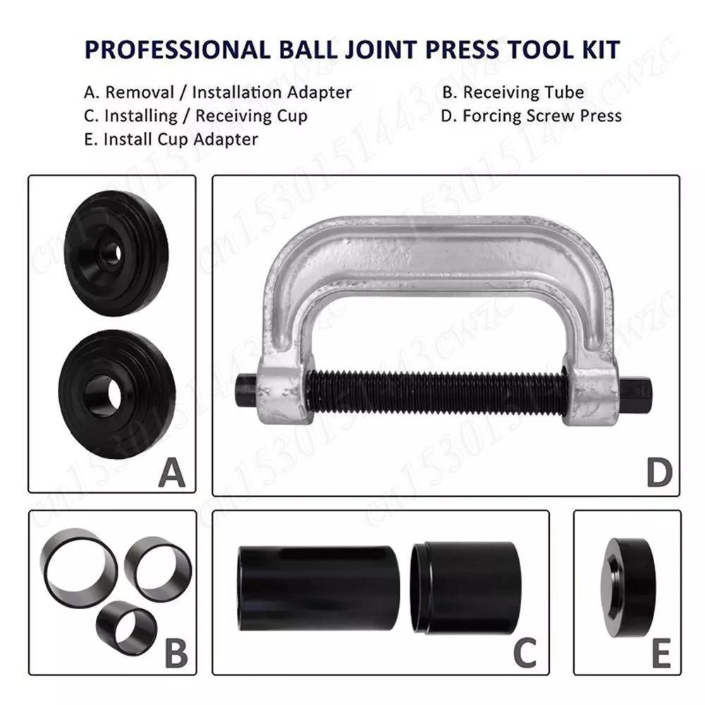 10Pcs Ball Joint Separator w/Storage Case Ball Head Removal Tools Ball Joint Service for Front End Service Splitter Removal Kit