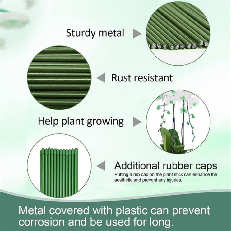 22 Stück Biegbare Pflanzenstützklammern mit Pflanzenbefestigungszubehör für Garten Vertikale Pflanzenwachstumshilfe