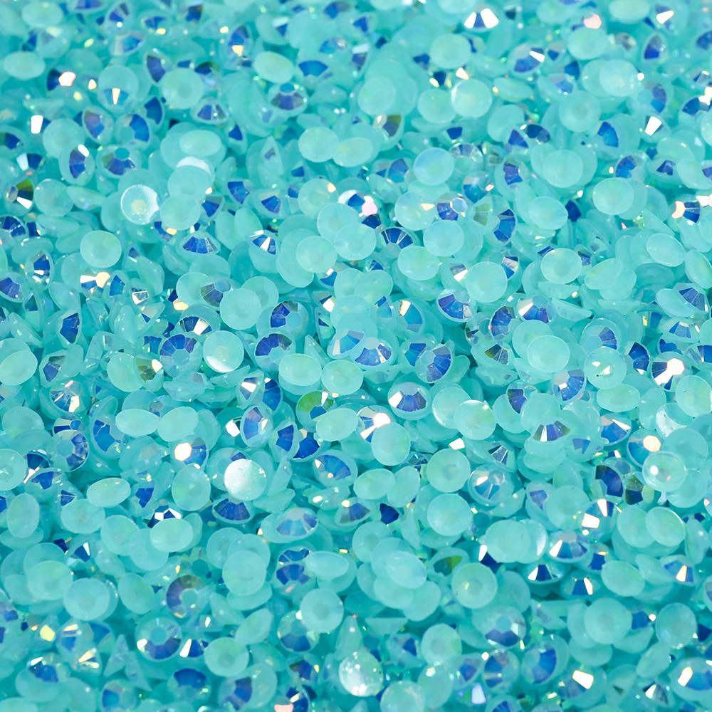 5000pcs 5mm Jelly ab Flatback Resin Rhinestones Small Package Non-hotfix Rhinestonesfor DIY Crafts