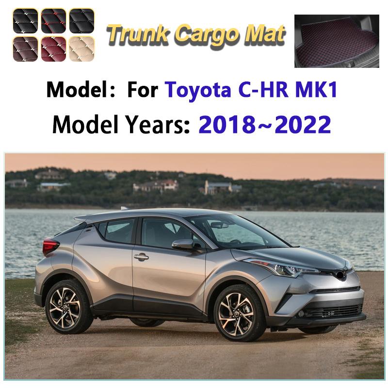 Leather Car Trunk Mat For Toyota C-HR CHR MK1 2018~2022 Cargo Storage Cushion Liner Boot Carpet Pad Auto Interior Accessories