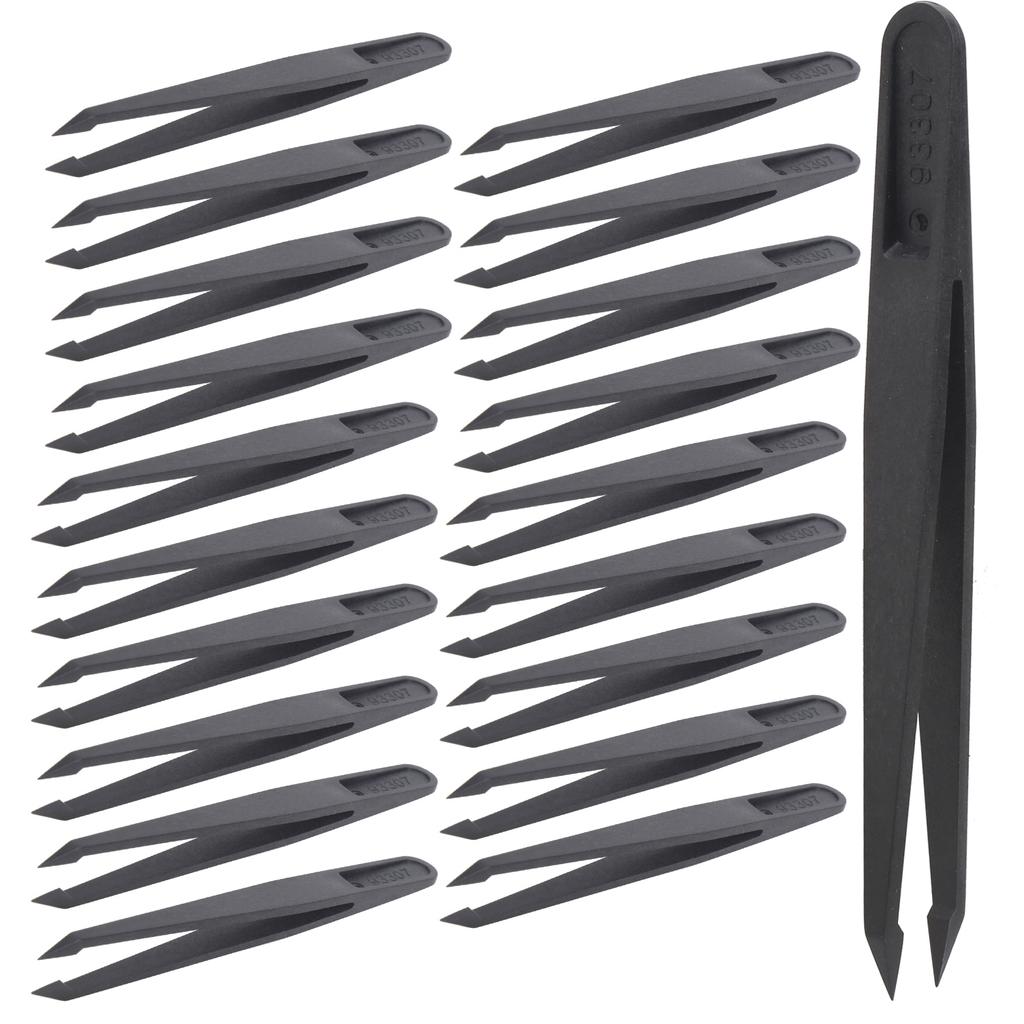 20Pcs Tweezers AntiStatic Carbon Fiber for Phone Watch Electronic Repairing Tools 93307